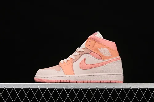 All Categories Air Jordan Jordan Series Basketball Shoes Air Jordan 1 Mid Air Jordan 1 Mid SE AJ1 Joe 1 China Orange Pink Splicing Mid-top Versatile Casual Sports Shoes DH4270-800